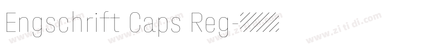 Engschrift Caps Reg字体转换